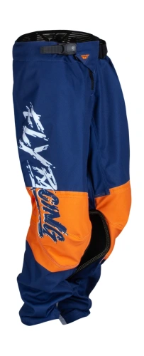 Kalhoty KINETIC KHAOS, FLY RACING - USA dětské (bílá/modrá/oranžová)