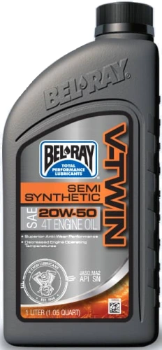 Motorový olej Bel-Ray V-TWIN SEMI SYNTHETIC 20W-50 955 ml