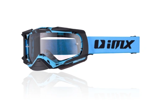 IMX DUST GRAPHIC BLUE/BLACK MATT  brýle MX - sklo dark smoke + čiré
