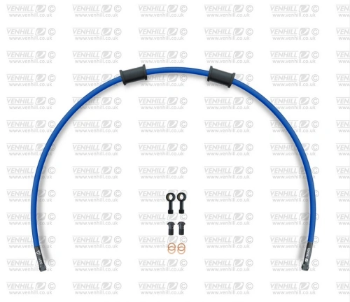 Hadice zadní brzdy Venhill POWERHOSEPLUS YAM-1010RB-SB (1 hadice v sadě) modré hadice, černé koncovky