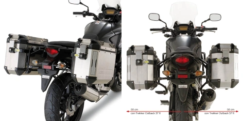 PL1121CAM trubkový nosič Honda CB 500 X (13-18) pro hliníkové boční kufry TREKKER OUTBACK