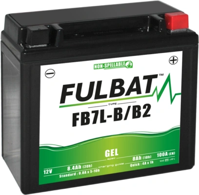 Gelová baterie FULBAT FB7L-B/B2 GEL (YB7L-B/B2 GEL)