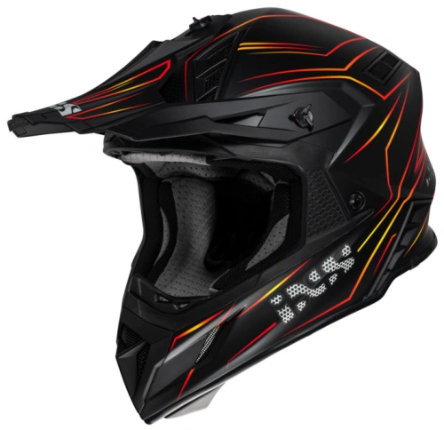Cross helmet iXS iXS189 FG 2.0 X12809 matná černá-červená