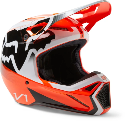 Dětská MX přilba Fox Yth V1 Leed Helmet Dot/Ece Fluo Orange