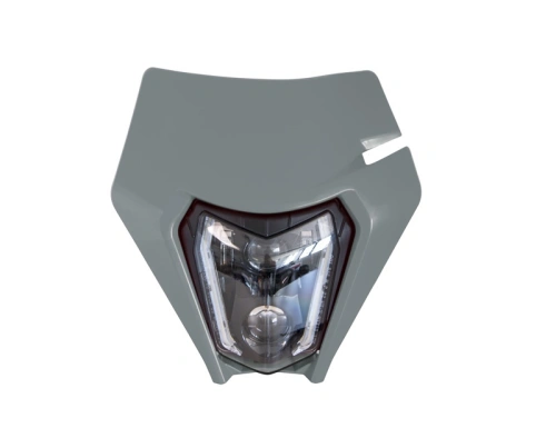 Přední maska vč. LED světla KTM, RTECH (šedá)