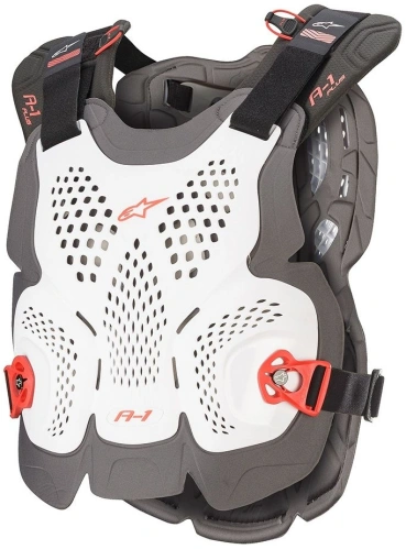 Chránič těla A-1 ROOST GUARD certifikace CE2, ALPINESTARS (bílý/černý/červený)