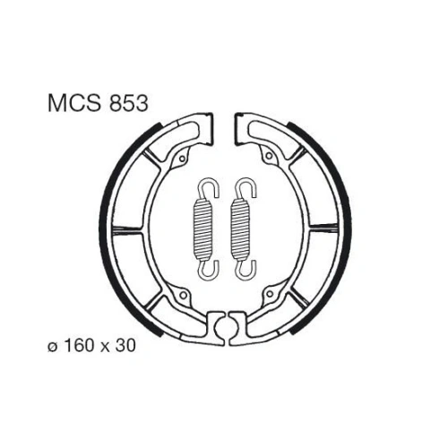 Brzdové čelisti LUCAS MCS 853