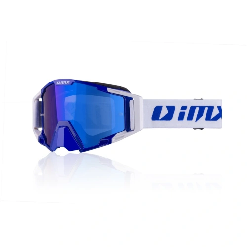 IMX Racing Sand Blue / White s Blue Iridium brýle + čiré sklo