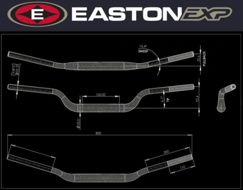 Řídítka EASTON EXP EXP M 92 53