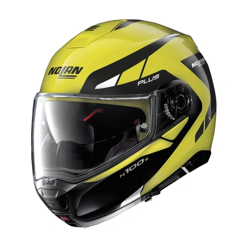 Moto helma Nolan N100-5 Plus Milestone N-Com 55 Led Yellow