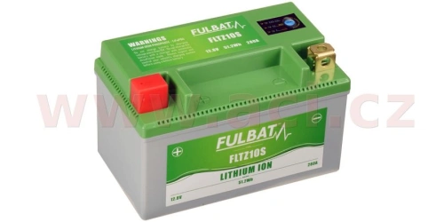 Lithiová baterie  LiFePO4  YTZ10S-BS FULBAT  12V, 4Ah, 280A, hmotnost 0,7 kg, 150x87x93 mm nahrazuje typy: (CTZ10S-BS)