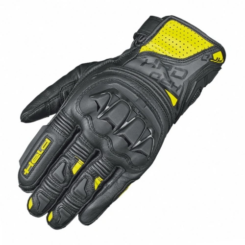 Held KAKUDA letní sportovní kožené rukavice černé/žluté