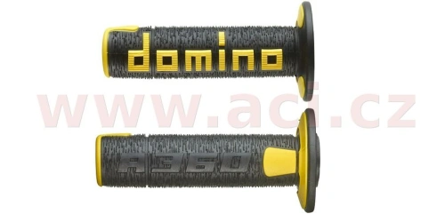 Gripy A360 (offroad) délka 120 mm, DOMINO (černo-žluté)