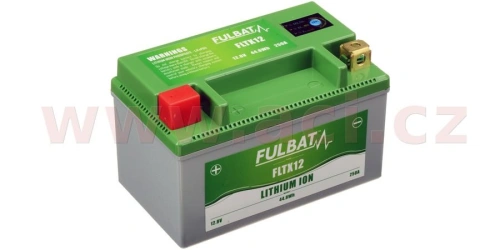 Lithiová baterie  LiFePO4  YTX12-BS FULBAT  12V, 3,5Ah, 250A, hmotnost 0,65 kg, 150x87x93