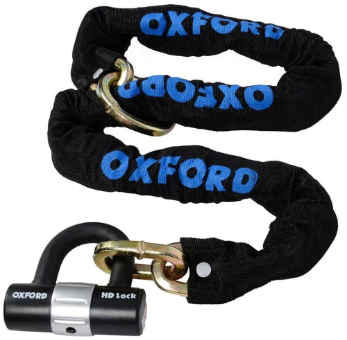 Řetězový zámek na motocykl HD Loop s kovaným okem pro možnost provléknutí do smyčky, OXFORD (délka 1,2 m)