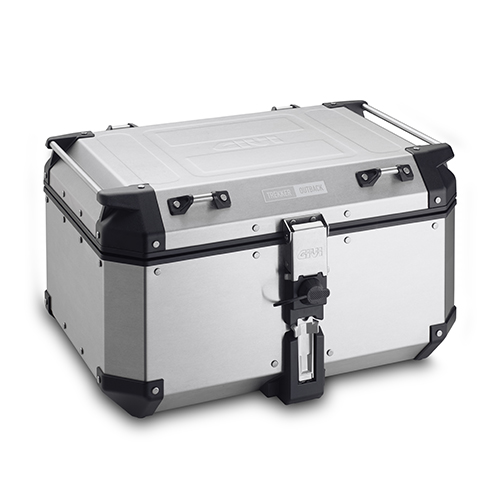 GIVI OBKN 58A stříbrný horní kufr Trekker Outback hliníkový (Monokey topcase), objem 58 ltr.