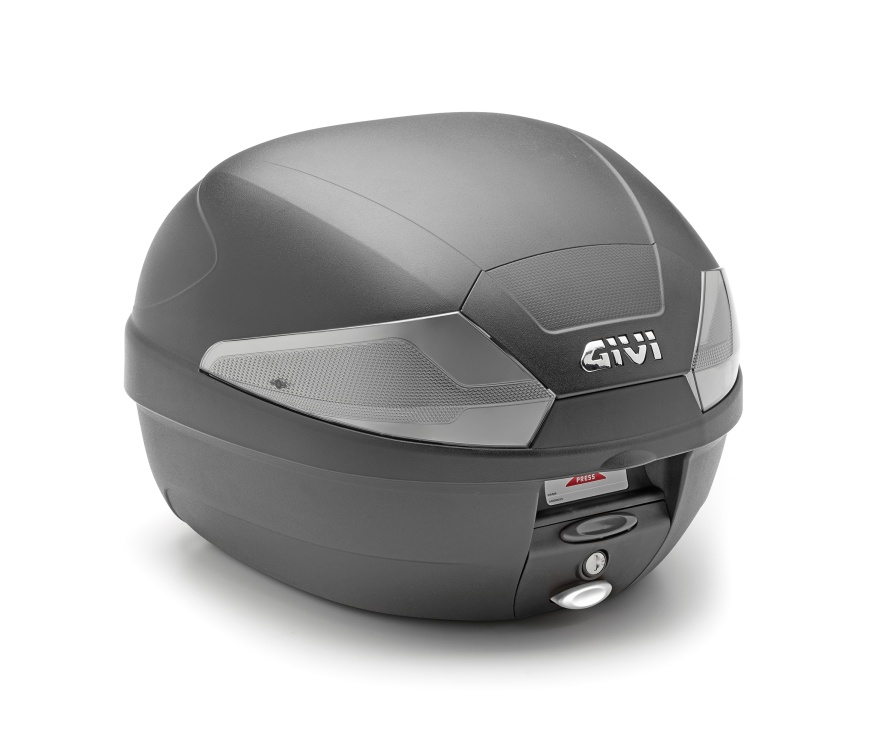 GIVI B 29NT kufr černý s čirými/kouřovými odrazkami (Monolock s vlastní plotnou), objem 29 ltr.