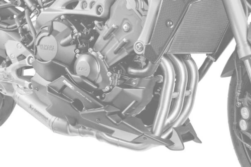 Spoiler motoru PUIG 7692C karbonový vzhled včetně samolepek