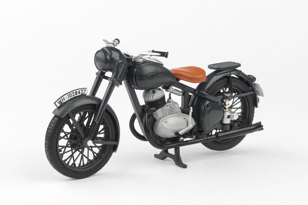 Abrex Jawa 250 Pérák (1942) 1:18 - Šedá Tmavá - Prototyp