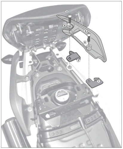 1111KIT sada pro montáž TE, PL a PLX 1111 bez 1111 FZ pro Honda NC 700X/S (12-13), NC 750S/X (14-15)