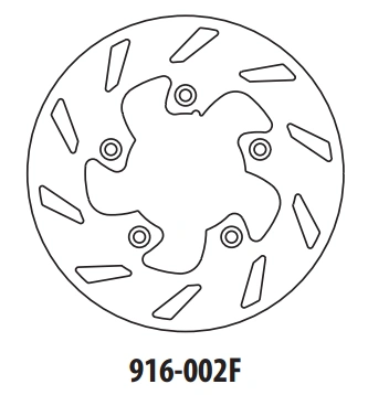 Brzdový kotouč GOLDFREN 916-002F přední 173,5 mm