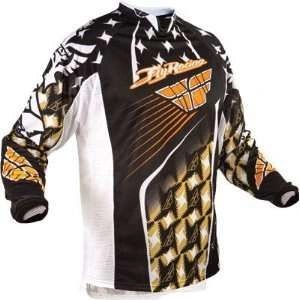 Fly Racing Kinetic Jersey white/gold