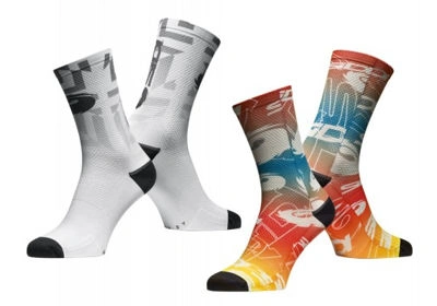 Ponožky FUN - 17 cm white/grey