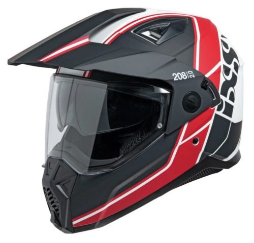 Enduro helma iXS iXS 208 2.0 X12025 červeno-černo-bílý
