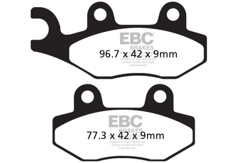 Brzdové destičky EBC FA228