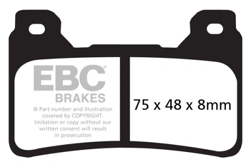 Brzdové destičky EBC EPFA390HH