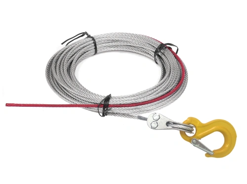 Wire rope with stopper & hook