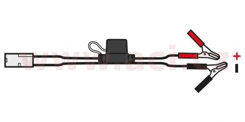 Prodloužený kabel s klipy typu "krokodýl", OXFORD (konektor standard, délka kabelu 0,5 m)
