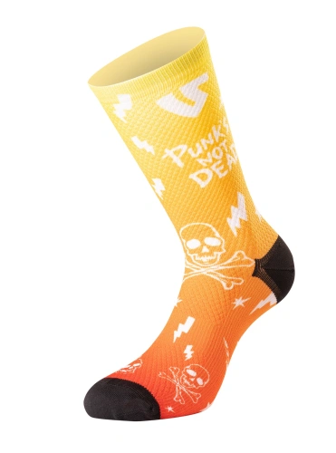 Ponožky PUNK'S NOT DEAD UNDERSHIELD (žlutá)