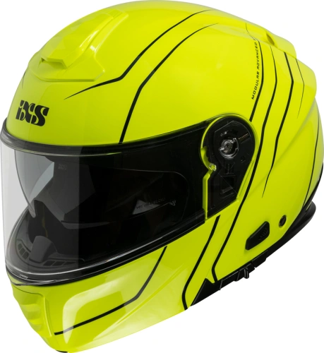 Flip-up helmet iXS iXS 460 FG 2.0 X15901 neon yellow - black