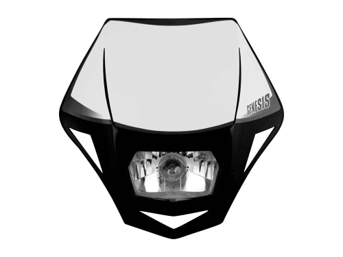 UNI přední maska včetně světla GENESIS, RTECH (černá)